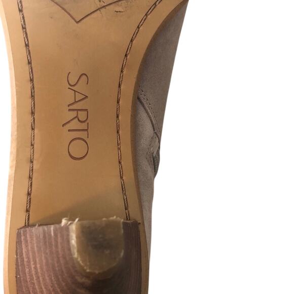 Sarto by Franco Sarto Spectra Tan Suede Pointed Toe Ankle Boots size 6.5 - Picture 12 of 16